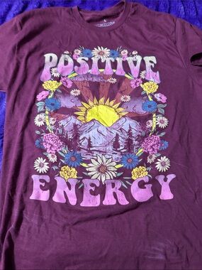 Positive Energy Short Sleeve Tee - Plum